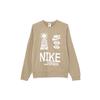 Nike Мужской свитер с круглым вырезом и принтом логотипа алфавита цвета хаки DQ4170-247
