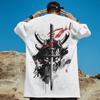 Retro Men's T-Shirt 3d Samurai Printed Short Sleeve T-Shirt Summer Casual Tees Top Loose Oversized T-Shirt For MenTops