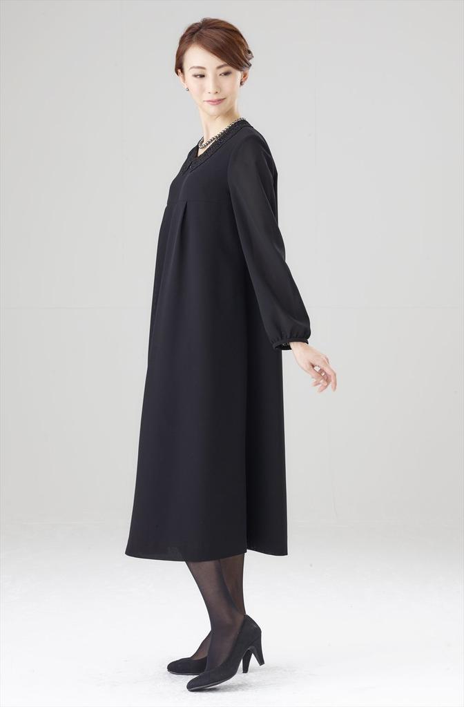 Cellnina Mourning Formal Large Open Nursing Lace Black Formal All 3L Black Women's Clothes, Clothing, Size, Front, Collar, Dress, Seasons,