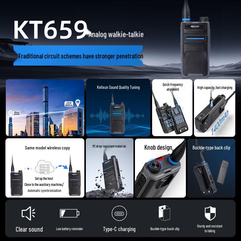 Corun KT659 Professional Two-Way Radio (CN version)