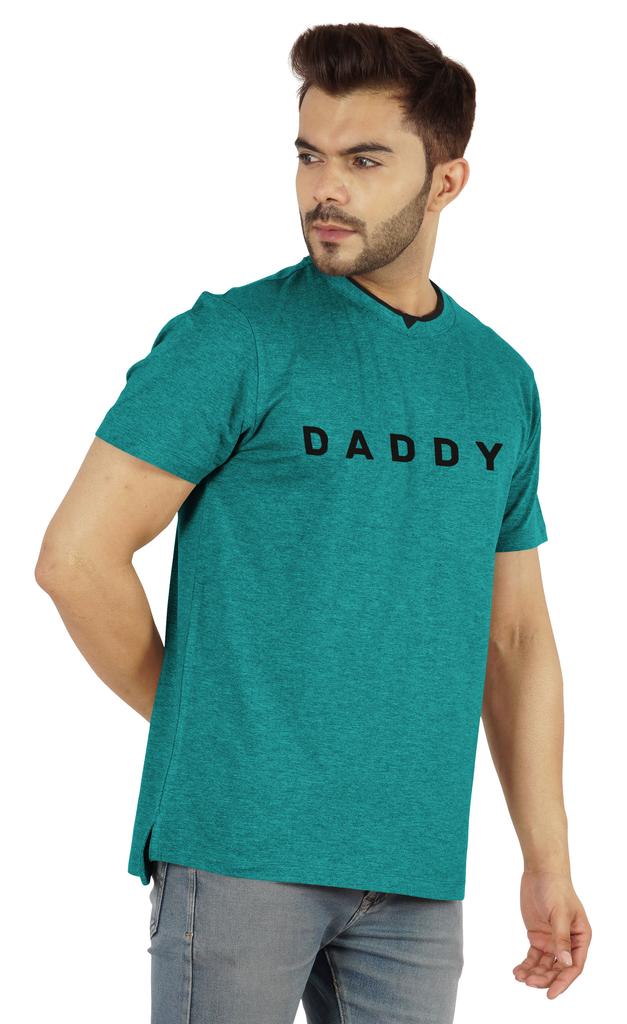 Inkmeso Мужская футболка с круглым вырезом и V-образным вырезом с надписью Daddy Tshirt For Dads Jersey