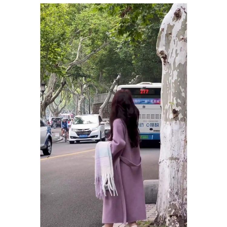 Осеннее и зимнее женское двустороннее кашемировое пальто, длинная часть, элегантный темперамент