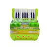 Mini 17-key 6-bass Accordion ABS Material with Buckle Musical Instrument for Beginners Christmas