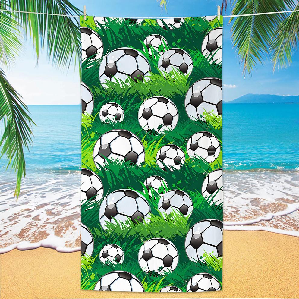 New Football Beach Towel World Cup Theme Microfiber Beach Towel Adult Large Beach Towel