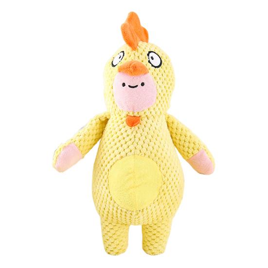 Пищащая игрушка для собаки в форме утки, плюшевая игрушка для щенка, игрушка для чистки зубов, мягкая игрушка для эмоционального комфорта