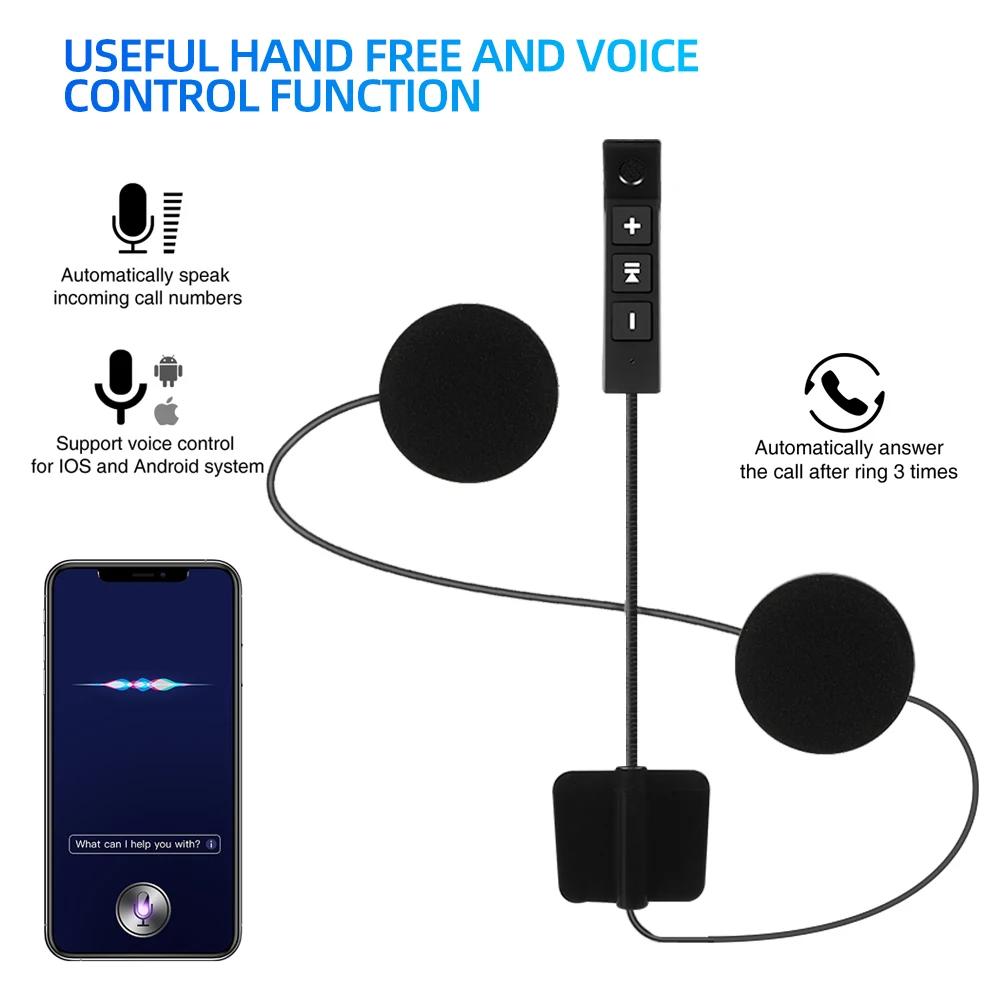 BT11 Plus Мотоциклетный шлем Гарнитура Bluetooth5.3 Беспроводной динамик для езды Стереонаушники Поддержка автоматического ответа Громкая связь Вызов