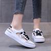 Белая обувь, женская обувь, новые сандалии с носком, летние полые дышащие повседневные спортивные туфли на плоской подошве