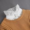 Women Shirt Fake Collar Stand Ruffle Sweater Blouse Shirt False Collar Female Cotton Removable Detachable High Collars