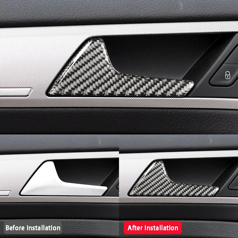 Углеродное волокно, центр управления, воздуховыпускное отверстие, внутренняя отделка, наклейка, украшение, стильные аксессуары для автомобиля Volkswagen Golf 7