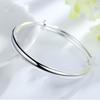 925 Sterling Silver Bangles Simple Adjustable Bracelets & Bangles For Women S-B55