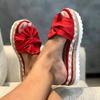 2025 Women Cute Bowknot Sandals Casual Slip On Sandals Ladies Daily Platform Sandals Party