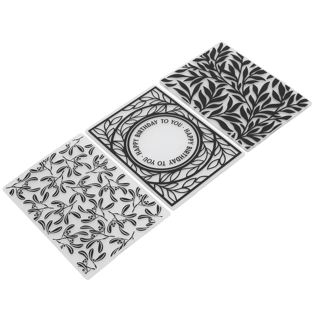 3 шт. Пластиковые папки для тиснения, тисненые шаблоны для изготовления карточек, скрапбукинга, бумажного ремесла