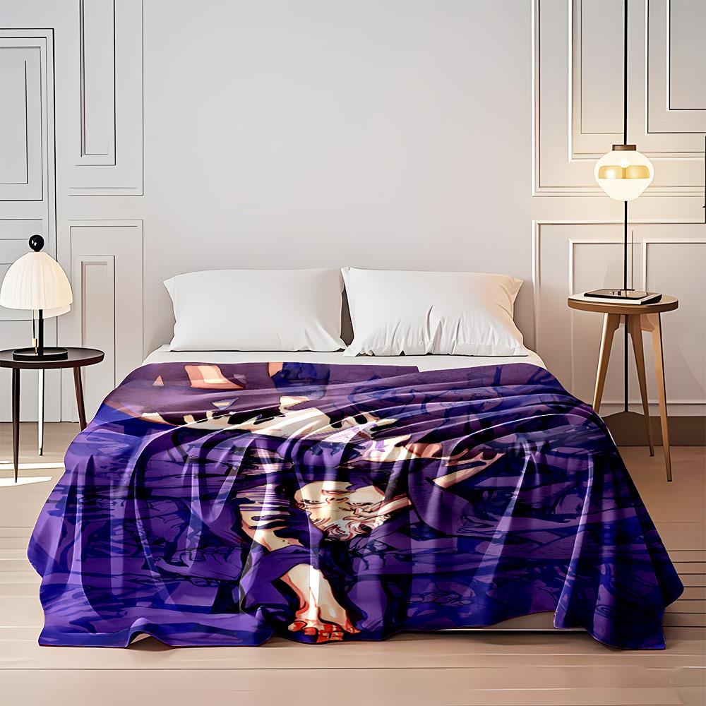 A pale figure surrounded by numerous dark hands in a surreal composition. for all seasons blanket lunch break throw gift