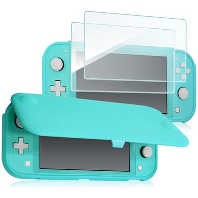 Флип-чехол ProCase для Nintendo Switch Lite (2019) – Тонкий прозрачный мягкий защитный чехол из ТПУ с 2 защитными стеклами для экрана