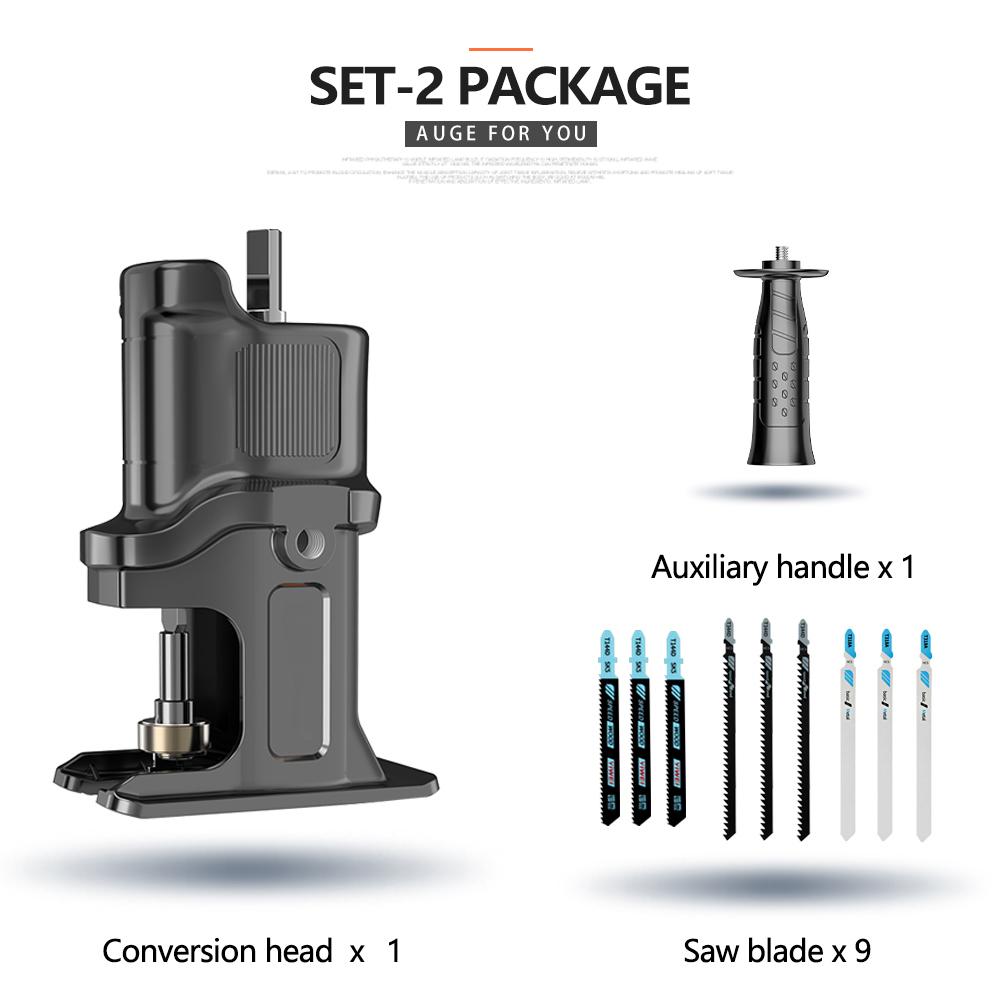 Портативный адаптер для сабельной пилы, электрическая дрель для электрической пилы для режущего инструмента по дереву и металлу с пильным полотном