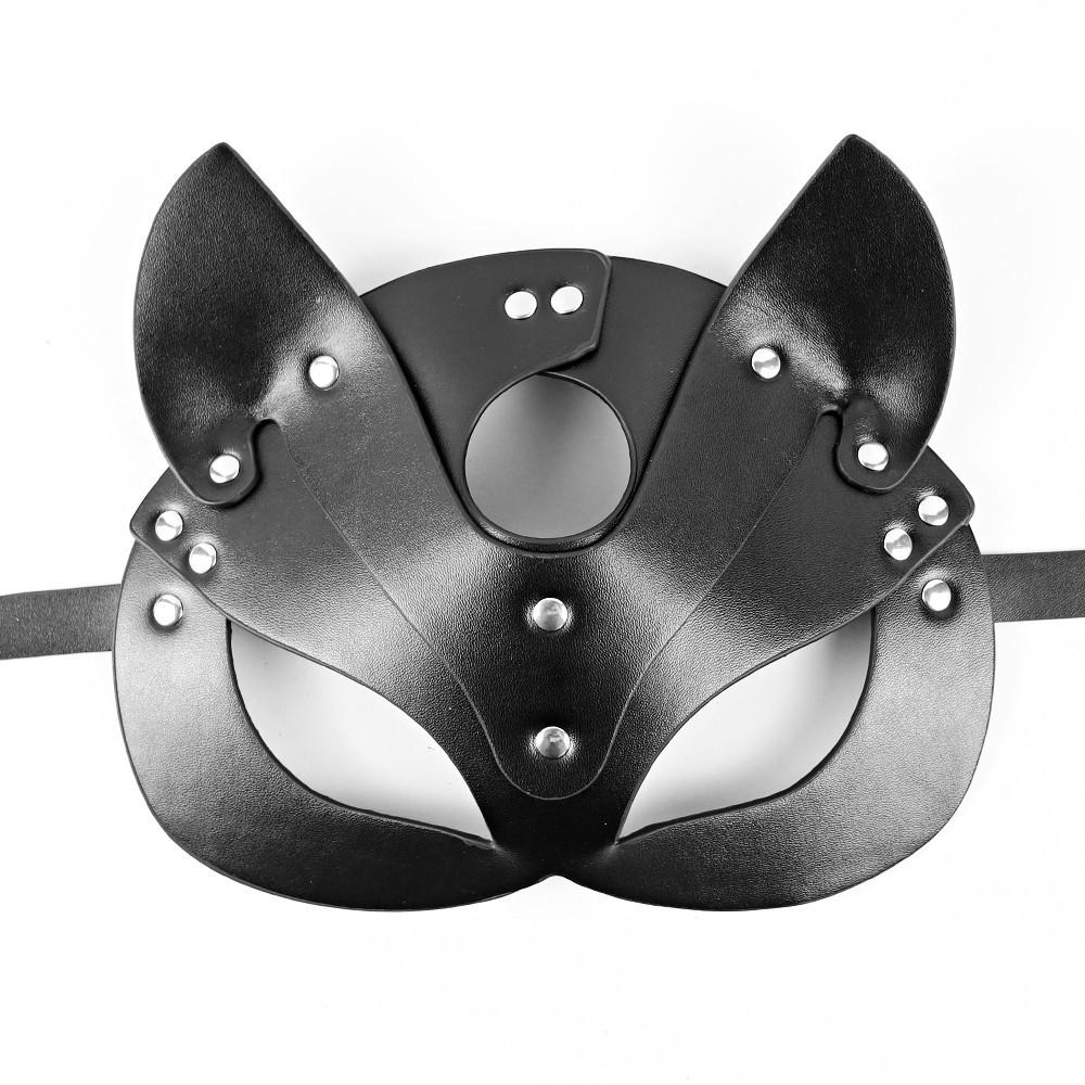 Fox Leather Eye Mask Role-playing Mask PU Sex Mask Eye Toys for Couples Adult Games Games Bondage Set BDSM