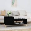  Coffee Table, Black 100x50x45 Cm, Wood-based Material