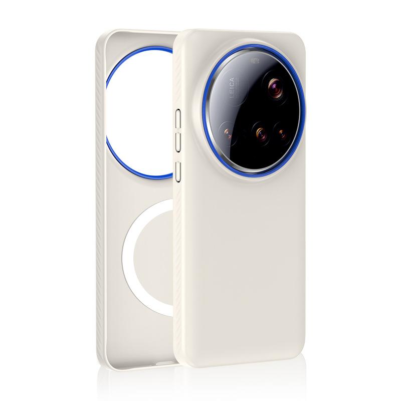 Магнитный чехол-бампер с матовым покрытием для Xiaomi 15 Ultra Mi17 Pro Max 15 14 Ultra, с защитой камеры, противоскользящей кромкой, жесткий