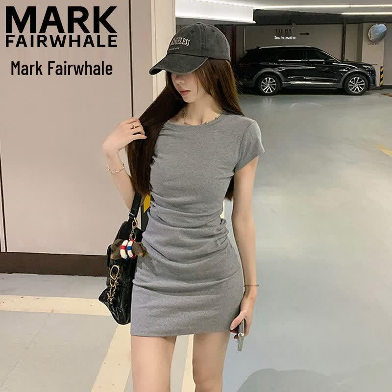Mark Fairwhale Женское облегающее короткое платье с драпировкой