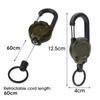 Retractable Rope Hook, Strong Wire Rope Buckle,backpack Key Chain,anti-loss Spring Key Ring,outdoor Portable Camping Accessories