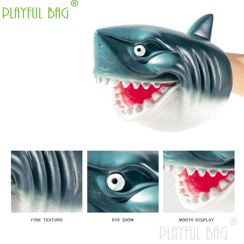 Новая и забавная имитация мягкого клея, рука акулы, кукольная эмаль, моделирование животных, детское;интересная игрушка для декомпрессии