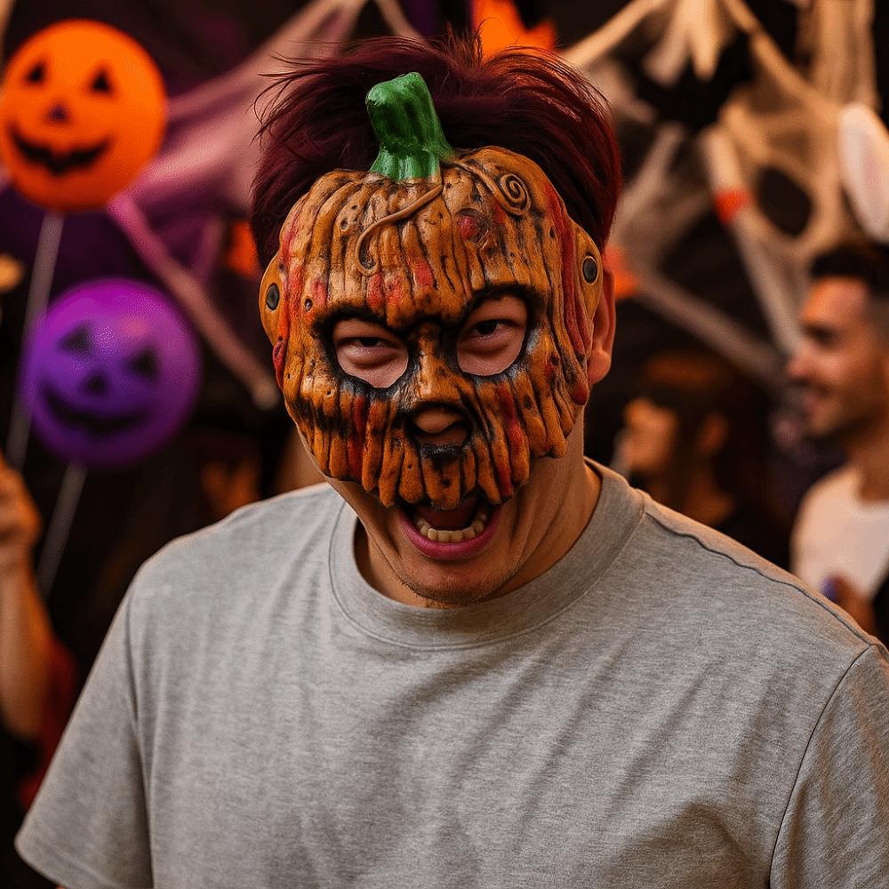 3D Halloween Cosplay Mask Creativity Half Face Mask Halloween Pumpkin Mask Carnival Party
