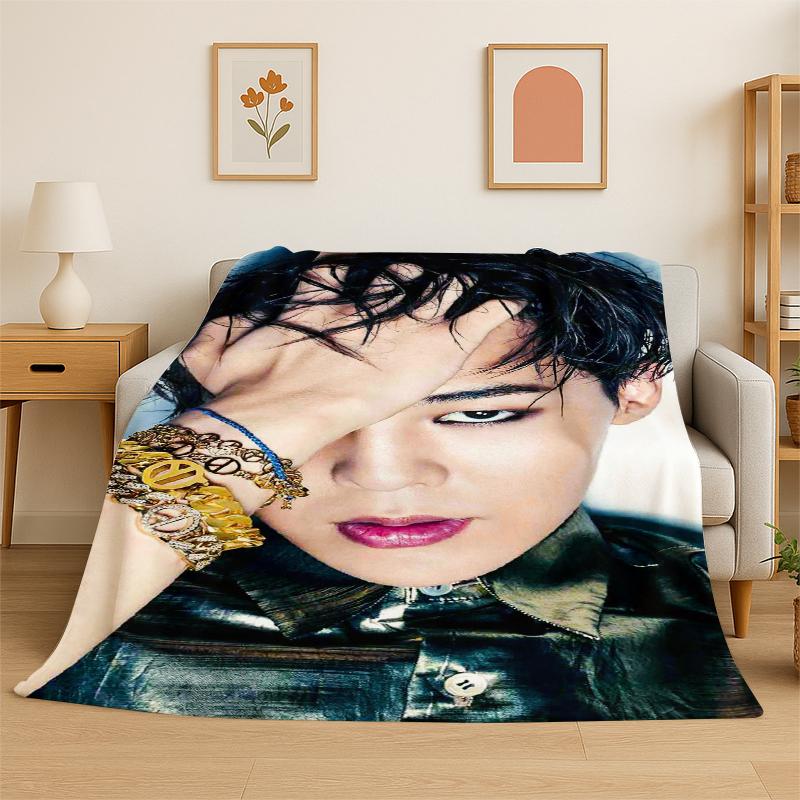 Kpop Bigbang G Dragon Музыкальная Звезда Фланелевое Одеяло Мягкое Теплое Плед для Спальни Гостиной Кровати Путешествий Кемпинга Пикника Ребенка