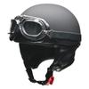 LEAD Half Motorcycle Vintage Matte LL CR-751 Helmet, Black,