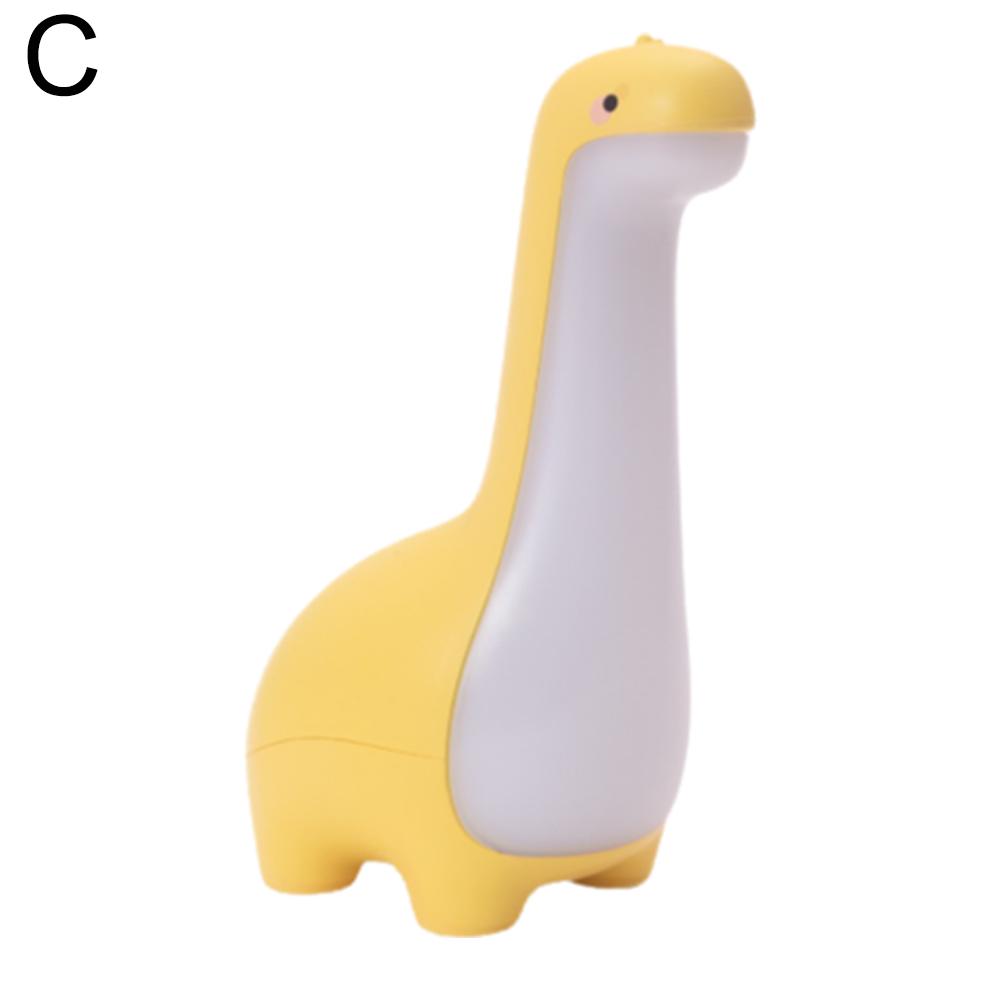 Ночной светильник с динозавром, милый детский ночник, защита глаз, прикроватная лампа с таймером, зарядка через USB, украшение для комнаты, детский подарок