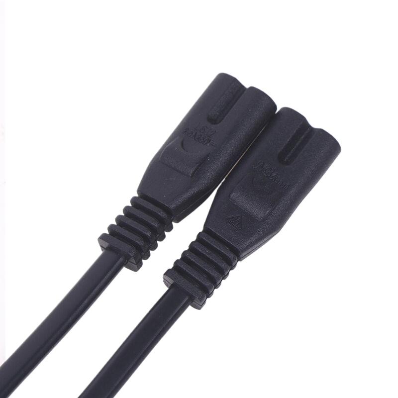 IEC 320 C8 2Pin Male To 2 X C7 Female Y Split Power Cable Около 28 см IEC 320 C7 To C8 Удлинительные шнуры C8 Male To C7 Female Cable