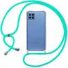 Case - BOOLING - for Samsung M32/A22 4G - Flexible - Transparent - Green Necklace Cord