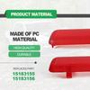 1 Pair Rear Left Driver and Right Passenger Side Door Red Reflector Panel, Safety Alert Light Cover, Compatible with Chevrolet GMC Yukon 2003-2007,