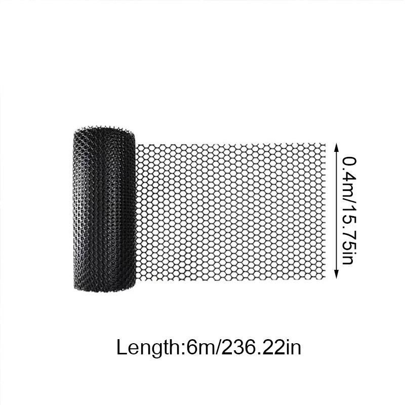 1PC Sleek Fence for Yard Protection Animal Barrier Industrial Black Durable Thickened Mesh Flowers Multiple Sizes Available