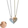 1 Набор парных ожерелий «Ангел» с магнитными кулонами в виде сердец, романтические ожерелья «Любовь-сердце» для пар, подарок на День святого Валентина