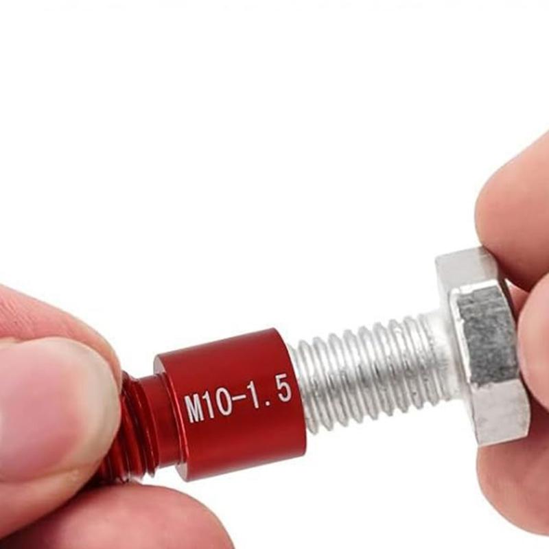 Набор резьбовых калибров метрического стандарта из 50 штук с портативным кейсом для хранения, калибры с цветовой кодировкой, алюминиевая конструкция