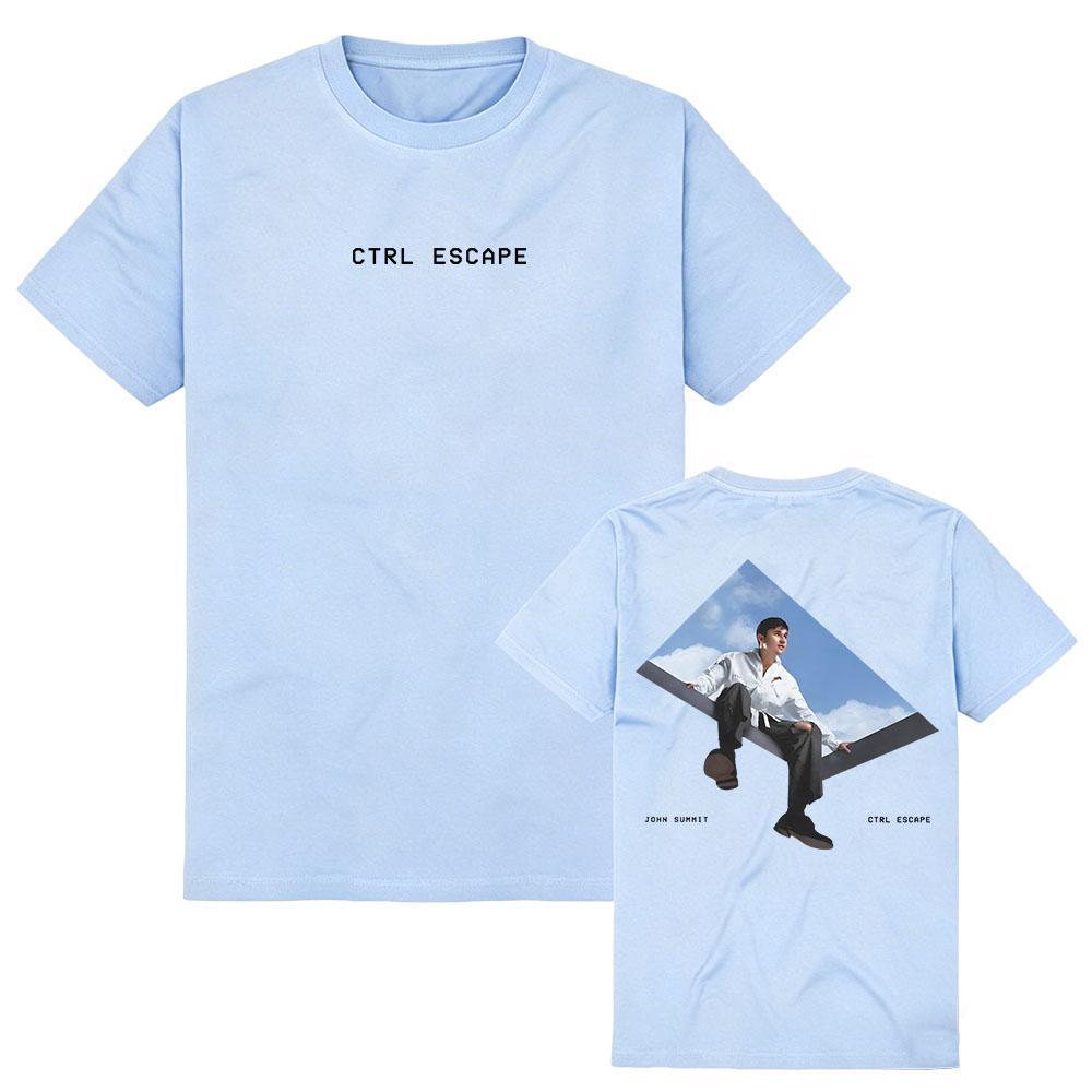 CTRL ESCAPE Tee JOHN SUMMIT Singer Design T-shirt Unisex Streetwear Cotton Short Sleeve Soft Male Tshirts Graphic Print Merch