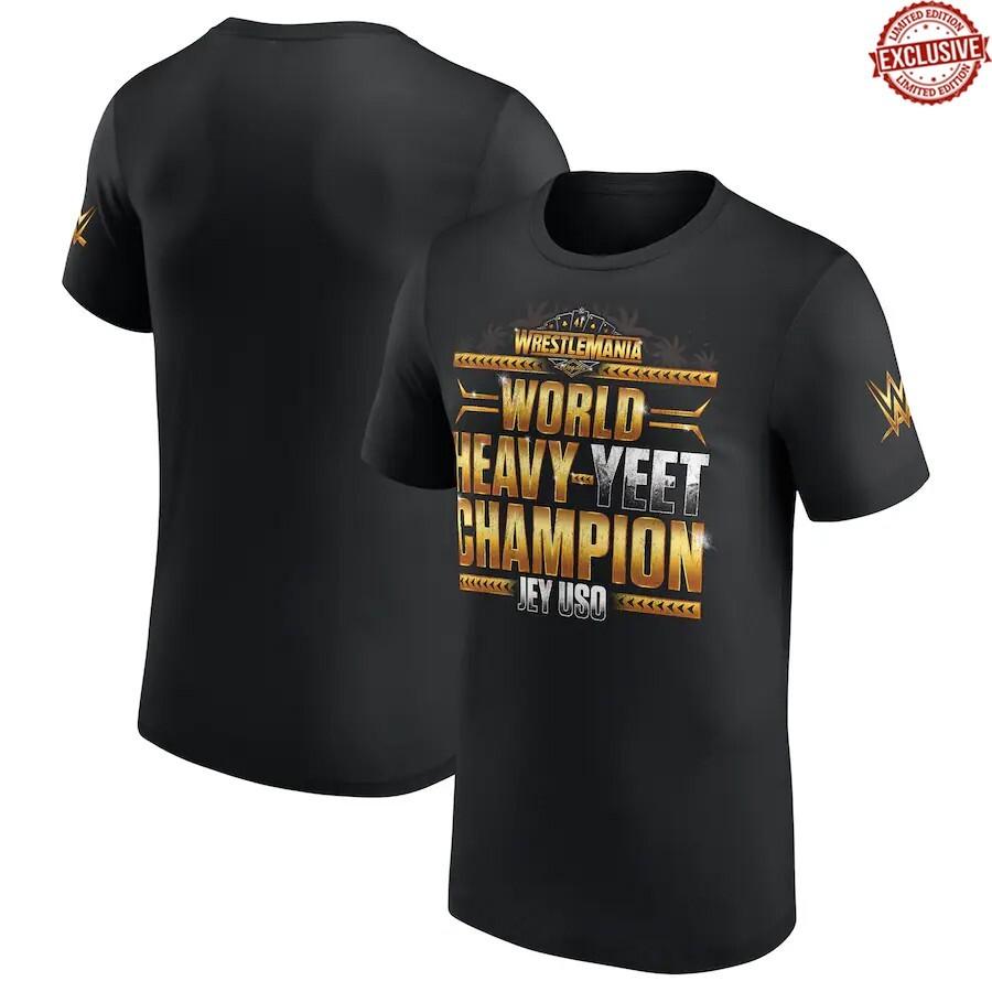 2025 Эксклюзивный J. Использование WrestleMania 41 Победитель Футболка Подарок Все размеры S-4XL Унисекс Футболка
