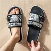 Slippers for menTrendy Style Letter Print Design High Quality Beach Slippers Can Be Worn Out Premium Women's Casual