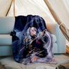 Genshin Impact characters4 printed throw blanket—lightweight,soft,warm;versatile blanket for all seasons—perfect as &air-conditioning throw,nap blanke