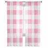 Розовый клетчатый узор, весенние шторы для спальни, тюлевые прозрачные занавески для гостиной, домашний декор, вуаль, шторы