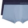 Emporio Armani FW24 Мужские боксеры с жаккардовым узором в виде букв, упаковка из 2 штук, нижнее белье 1112104-F7333-4831