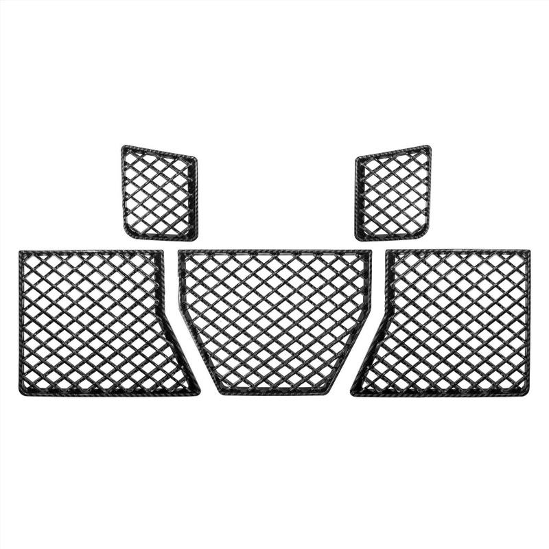 5pcs Mesh Grille Guards For Front Bumper Grille Lower Center Decorative Frame For BMW G87 M2 2023-2025 For Radiator Cooling Part