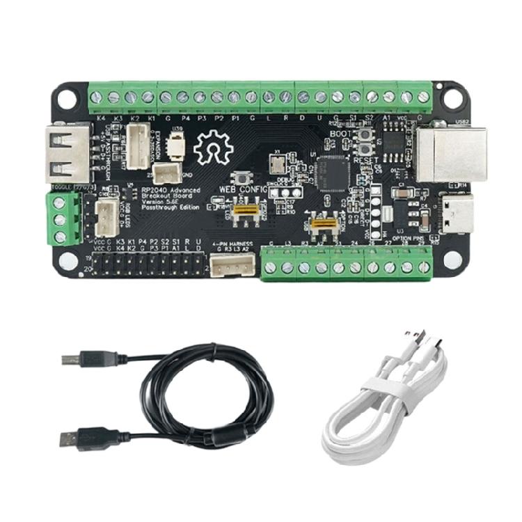 USB Passthrough Fighting Board V5.6E RP2040 Продвинутая Fighting Board для Мультиплатформенной Hitbox