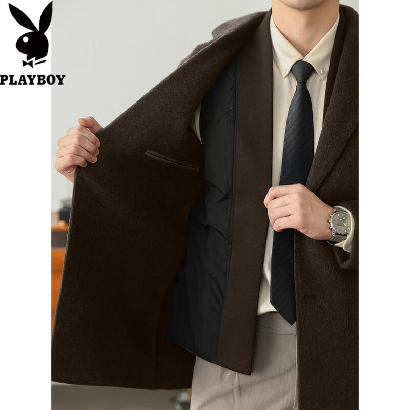 PLAYBOY Мужское деловое пальто из смесовой шерсти и кашемира