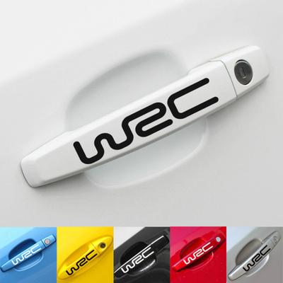 4 шт. стайлинга автомобилей, модные креативные авто декоративные наклейки WRC, светоотражающие виниловые наклейки для кузова автомобиля, автомобиль