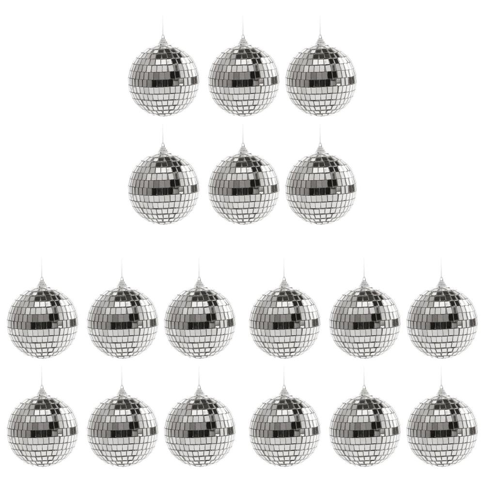 3/12/18 шт. Светоотражающий зеркальный шар Автомобильный диско-шар Украшение для рождественской елки Вечеринка в стиле диско 70-х Свадебный рождественский декор 4/6/10 см