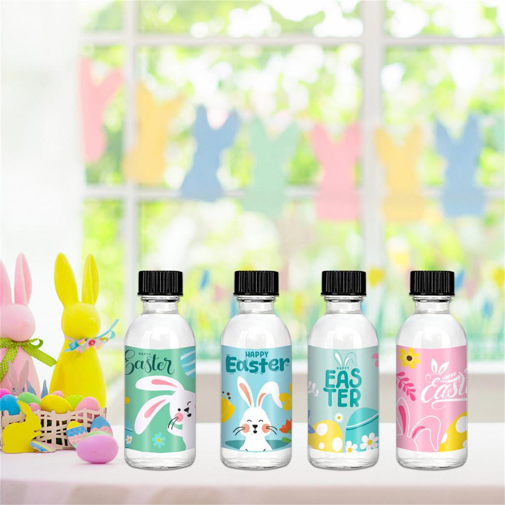 Pack Of 6 Easters Party Water Bottle Labels Party Favors Supplies Bag Sticker Festives Decal Holiday Craft Supplies