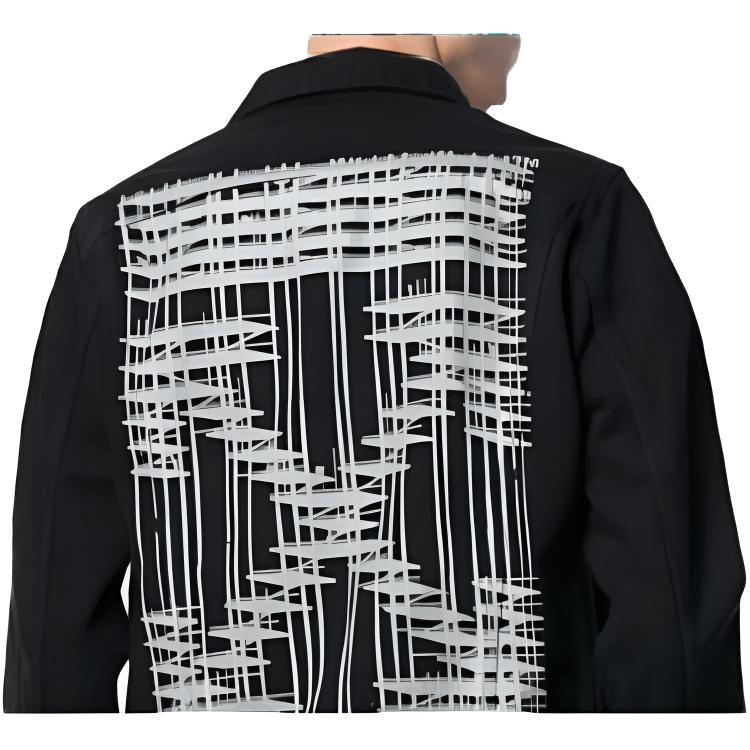 Джинсовая куртка OFF WHITE Мужская Черная OMYE005E19E540451028