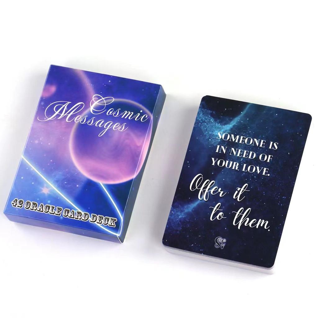 10,4*7,3 см, 42 шт. Карты Oracle, вдохновляющие космические послания