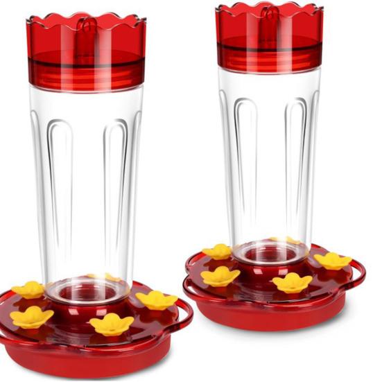 1 шт/2 шт 15 унций пластиковая кормушка для колибри наружная подвесная кормушка для колибри с 5 отверстиями для кормления для декора сада и патио